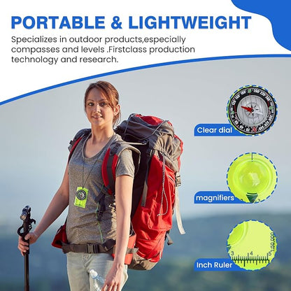 Orienteering Compass, Hiking Survival Compas, Compasses Kids - Image 4