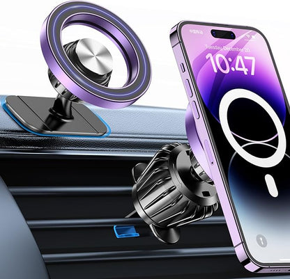 Kaistyle for Magsafe Car Mount【20 Strong Magnets】Magnetic Phone Holder for Car by Kaistyle