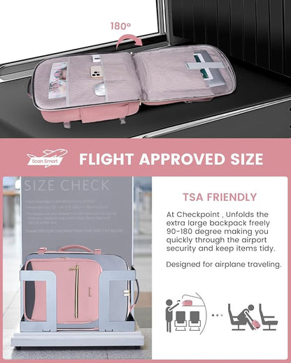 LOVEVOOK 40L Travel Backpack for Women & Men, Airline Approved Carry On Luggage - Image 2