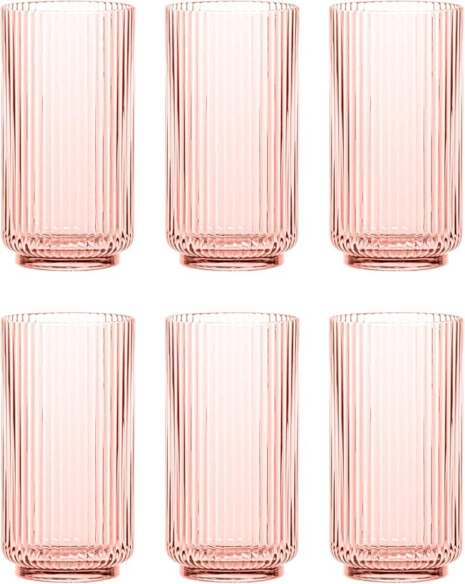 Abode Homewares Mesa 22 oz Durable Acrylic Jumbo Drinking Glasses, by AbodeHomewares-TheDesignDestinationforTabletopDrinkwareKitchenandPet