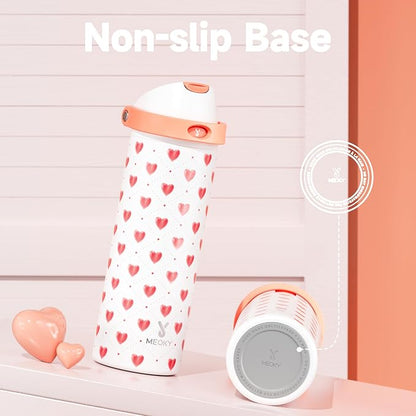 24 oz Valentine's Day Water Bottle: Meoky Stainless Steel Water Bottle - Image 7