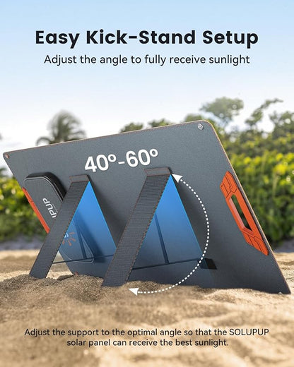 100W Portable Solar Panel for Power Station, 19.8V Foldable Solar Charger - Image 7