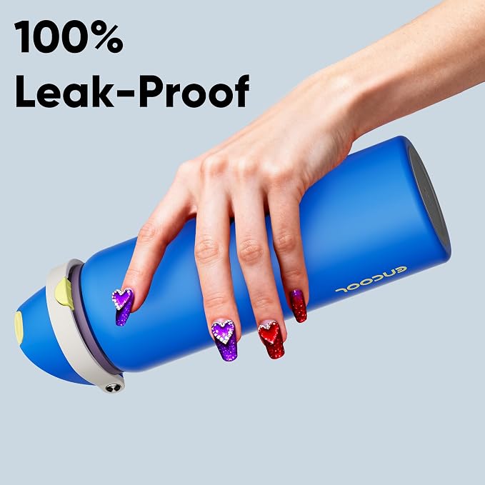 Insulated Water Bottle with Straw - Image 6