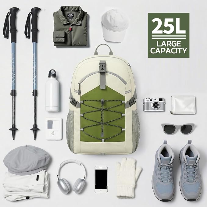 TILYMOL Hiking Travel Backpack for Men Women 25L - Image 6