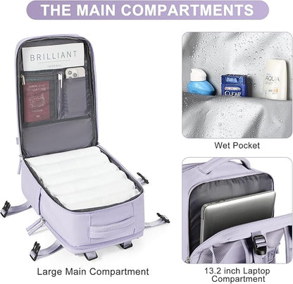 coofay Travel Backpack Carry on Flight Approved Mochila De Viaje Personal Item - Image 5