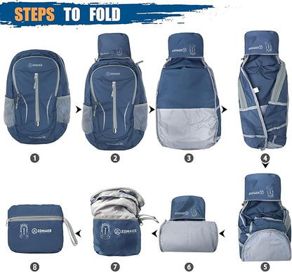 ZOMAKE Ultra Lightweight Packable Backpack 25L - Image 6