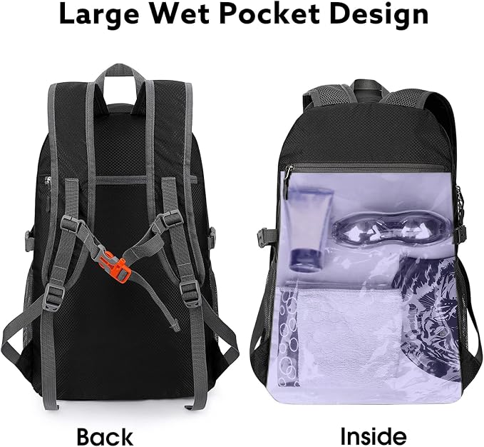 G4Free 40L Lightweight Packable Hiking Backpack, Waterproof Travel Daypack - Image 2