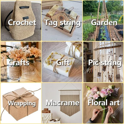 PerkHomy 800 Feet Natural Jute Twine Long Twine String - Image 4