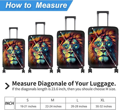 Luggage Cover Protector for 19-20 Inch Suitcases, TSA Approved Elastic Travel - Image 2