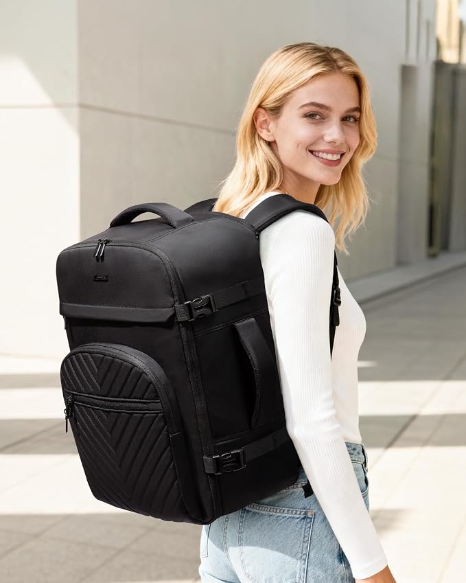 LOVEVOOK 40L Travel Backpack for Women Men, TSA Personal Item Travel Bag Fits - Image 2