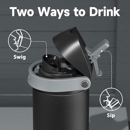 24 oz Insulated Water Bottle for Sports: Meoky Stainless Steel Water Bottle - Image 4