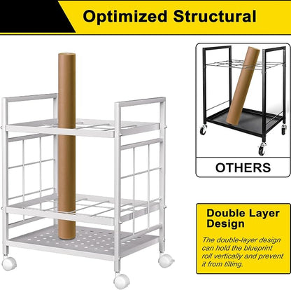 GIOTORENT Blueprint Storage Rack, Used - Image 6