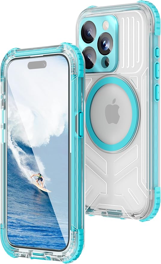 WIFORT for iPhone 15 Pro Max Waterproof Case, 360 Full Body Sealed Protection by WIFORT