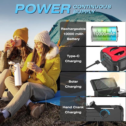 NITIGO 10000mAh Emergency Radio, NOAA Weather Radio - Image 4