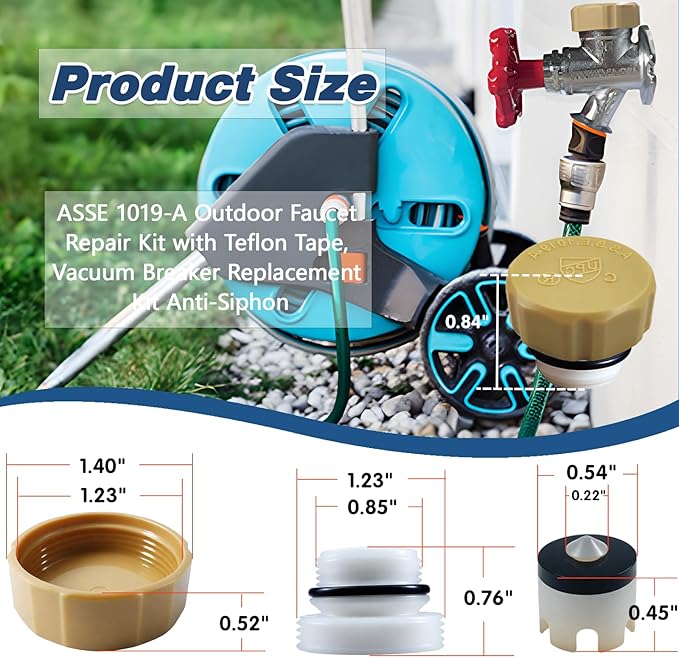 Outdoor Faucets Repair Kit, ASSE 1019-A Water Hose of Home Improvement - Image 3