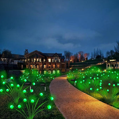Kohlrabi Solar St Patricks Day Lights Outdoor, 2 Pack 16 LED Solar Green - Image 6