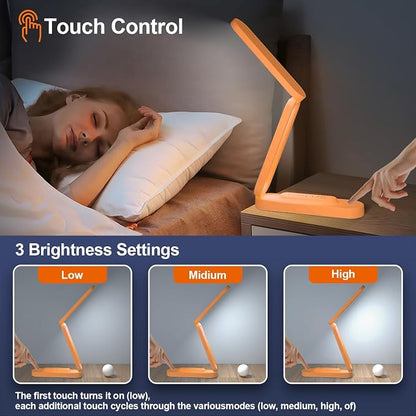 Giryuhd LED Desk Lamp for Office Home & Battery Operated Lamp Rechargeable Lamp - Image 2