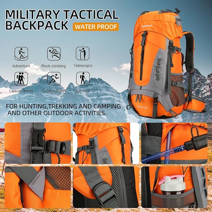 King'sGuard 60L Hiking Backpack - Image 6
