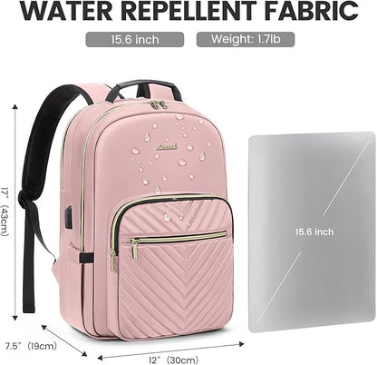 LOVEVOOK Laptop Backpack for Women 15.6 inch, Cute Womens Travel Purse - Image 5
