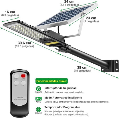 Engrepo Solar Street Lights Outdoor, 15000lm IP67 Waterproof Flood Light - Image 7