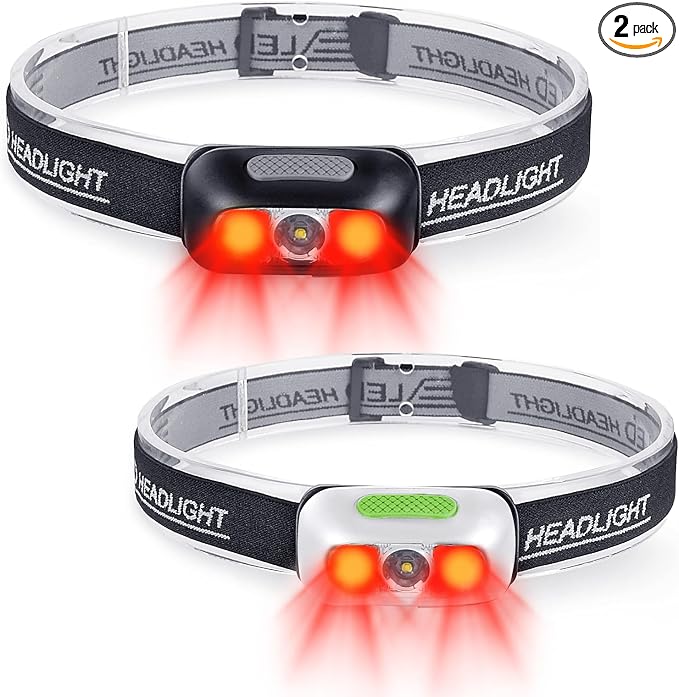 Rechargeable Headlamp, Ultra Bright 500 Lumen Head Lamp 5 Lighting Modes by COSMOING