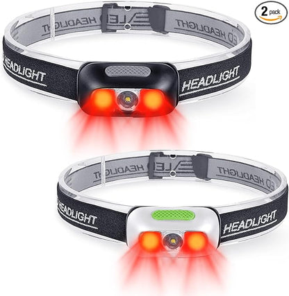 Rechargeable Headlamp, Ultra Bright 500 Lumen Head Lamp 5 Lighting Modes by COSMOING