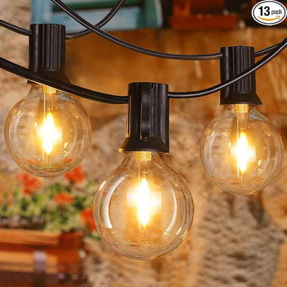 Ollny 25FT Outdoor String Lights, Waterproof Connectable Shatterproof Outside by Ollny
