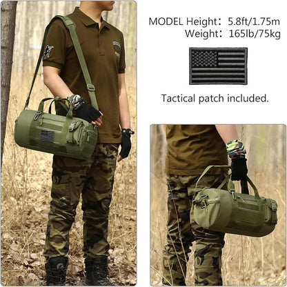 ArcEnCiel Small Tactical Duffle Bag Men Gym Pack Military Molle Shoulder Bags - Image 4