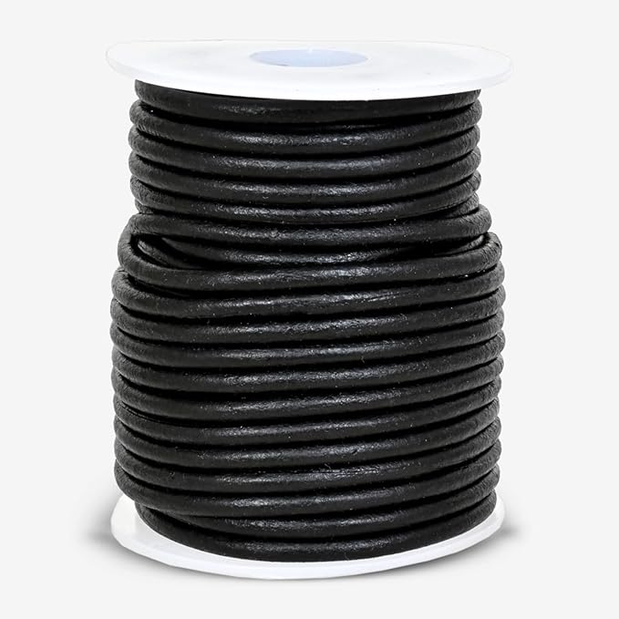 GENIQUE Real/Genuine Round Leather String Cord - Image 2