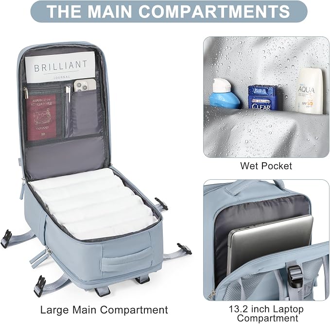 coofay Travel Backpack Carry on Flight Approved Mochila De Viaje Carry on - Image 6