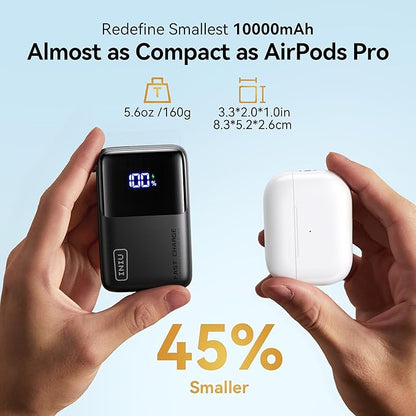 INIU Mini Portable Charger, Small 45W PD Power Bank, 10000mAh USB C in&Out Fast - Image 2