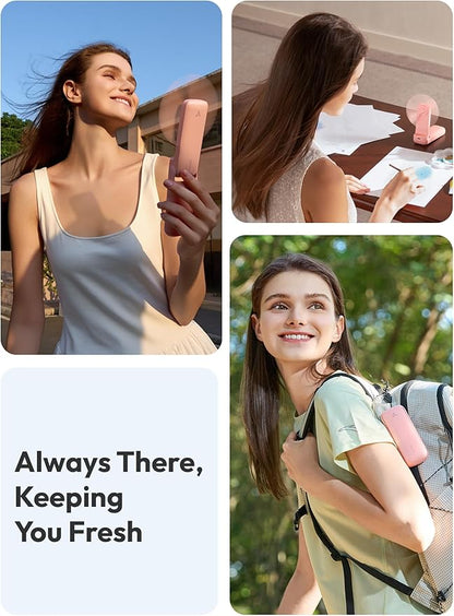 Aecooly Slim Handheld Fan, Mini Thin Portable Fan, Small Rechargeable Pocket - Image 3