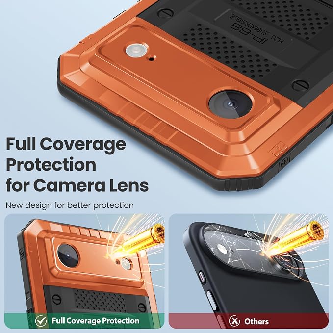 Mitywah Waterproof Case for iPhone Air, Military Grade Rugged Metal Case - Image 6