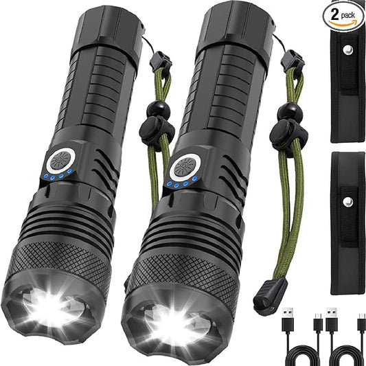 Victoper LED Flashlights 2 Pack, High Powered Lumens Super Bright Tactical by Victoper