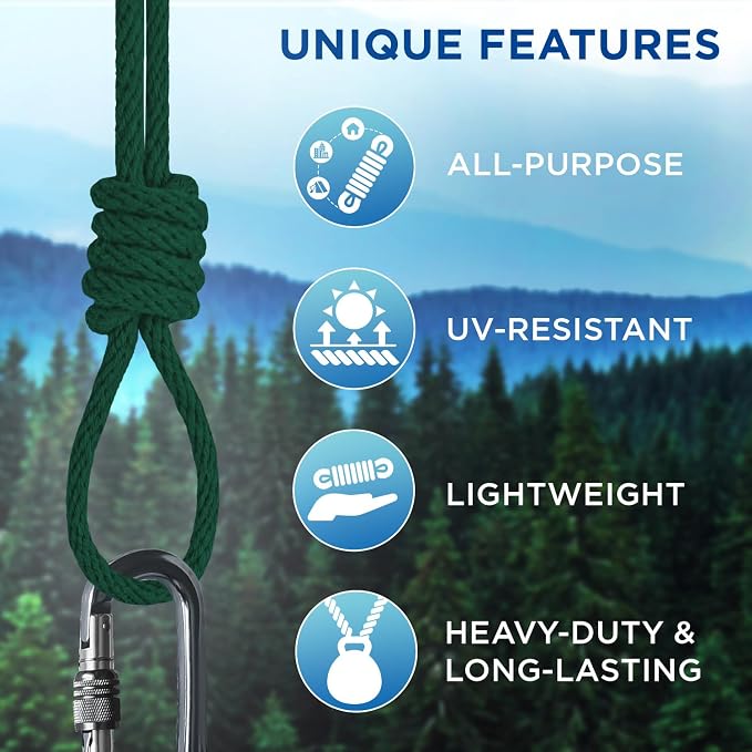 TECEUM Cotton Rope 3/16” – 100 FT – Strong All-Purpose Braided Rope – Natural - Image 4