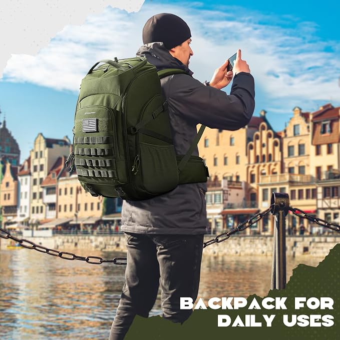 Maelstrom Tactical Backpack for Men, Water Resistant 40L Military Backpack - Image 8