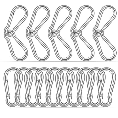 20PCS M8 Heavy Duty Carabiner Clip, 3Inch Snap Hook Quick Link Small Carabiner by XHAMXE
