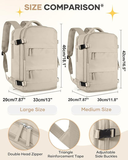 coofay Large Travel Backpack For Women Men Airline Approved Carry On Backpack - Image 3