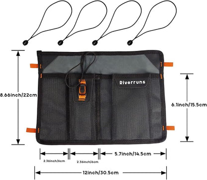 5001 Mesh Storage Kayak Storage Comparments Attaches to Kayak Seat or T-Track - Image 3