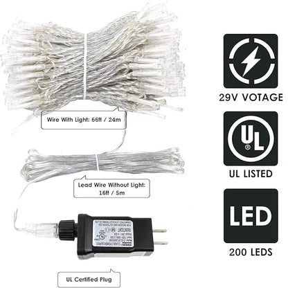 Connectable 200 LED Christmas Lights Indoor Outdoor - Image 9
