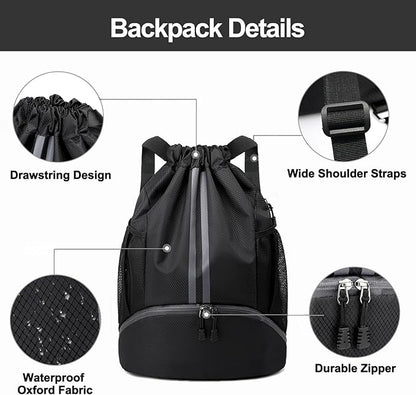 Hoedia Sports Drawstring Backpack - Image 5