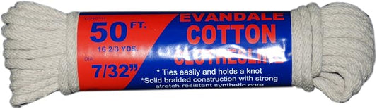 T.W Evans Cordage 43-075 7/32-Inch Evandale Cotton Clothesline 50-Feet Hank by T.W+.+Evans+Cordage+Co.