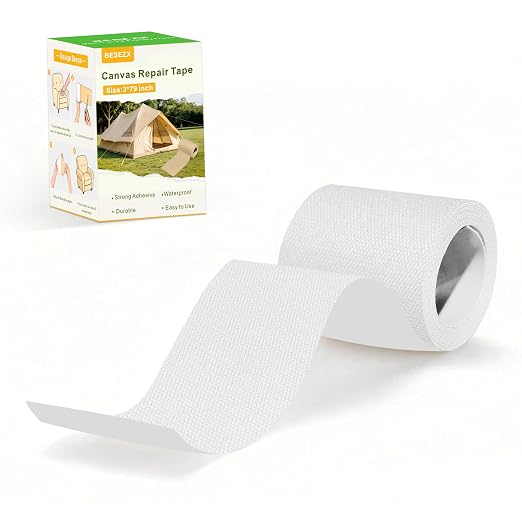 Besezx Canvas Repair Tape, Outdoor Gear Patch, 3x79 Inches, Waterproof by Besezx