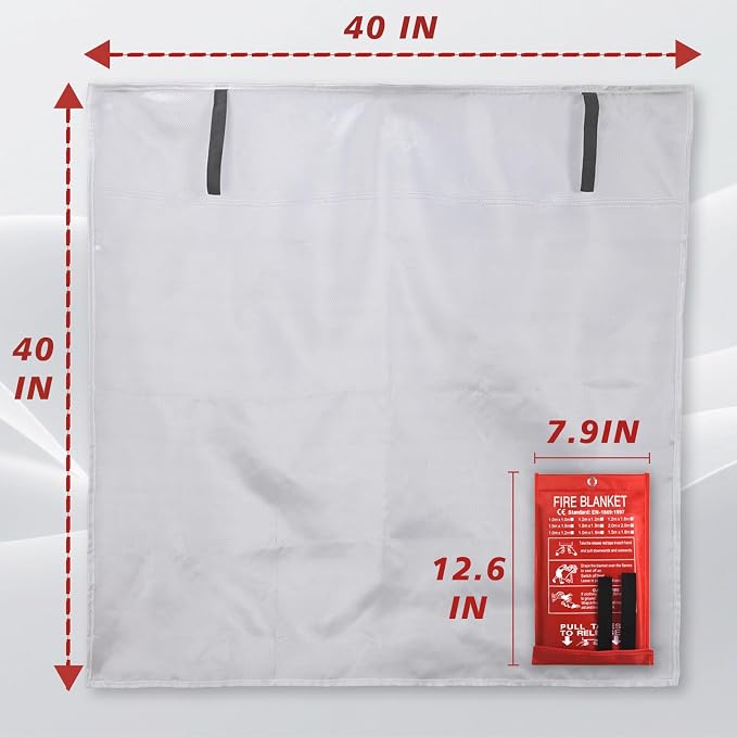 Ougist 2 Pack Emergency Fire Blanket - Image 4