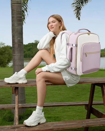 LOVEVOOK 50L Travel Backpack for Women & Men, Airline Approved Carry On Luggage - Image 2