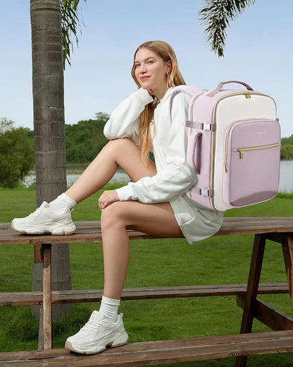 LOVEVOOK 40L Travel Backpack for Women & Men, Airline Approved Carry On Luggage - Image 2