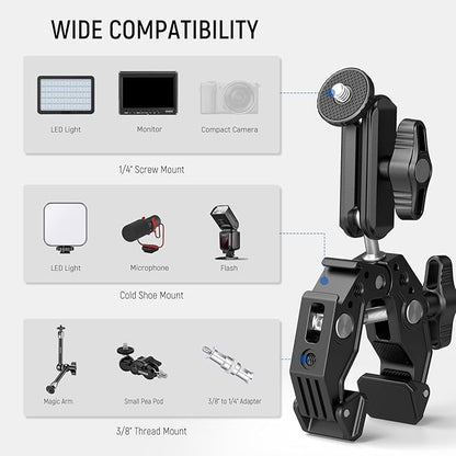 NEEWER Super Clamp Magic Arm Camera Mount - Image 6