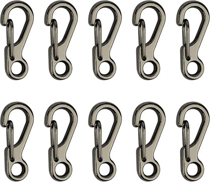 SWATOM Small Mini Carabiner Clip Tiny Spring Snap Hook Keychains Micro by SWATOM