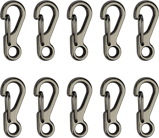 SWATOM Small Mini Carabiner Clip Tiny Spring Snap Hook Keychains Micro by SWATOM