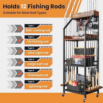 Fishing Rod Holder for Garage - Image 4